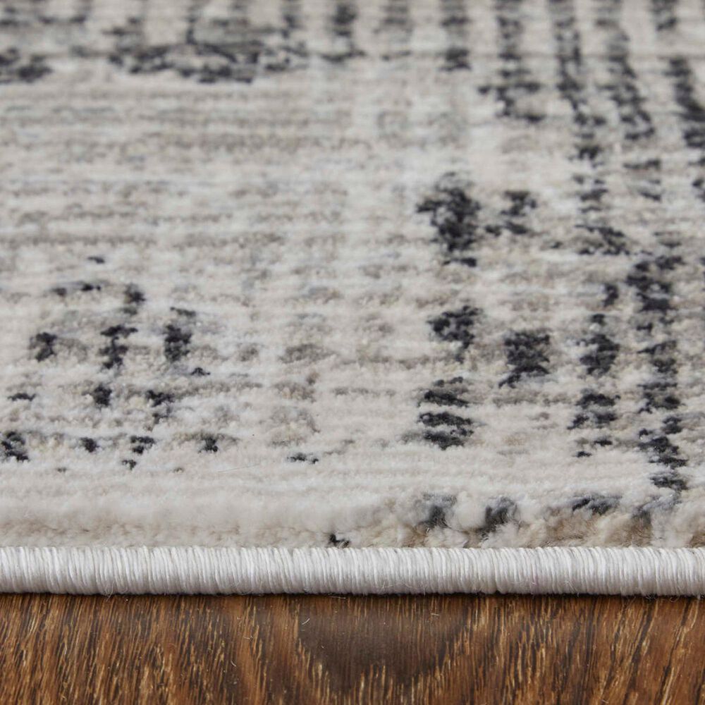 Feizy Rugs Sonora Gray and Ivory 6&#39;7&quot; x 9&#39;6&quot; Area Rug, , large