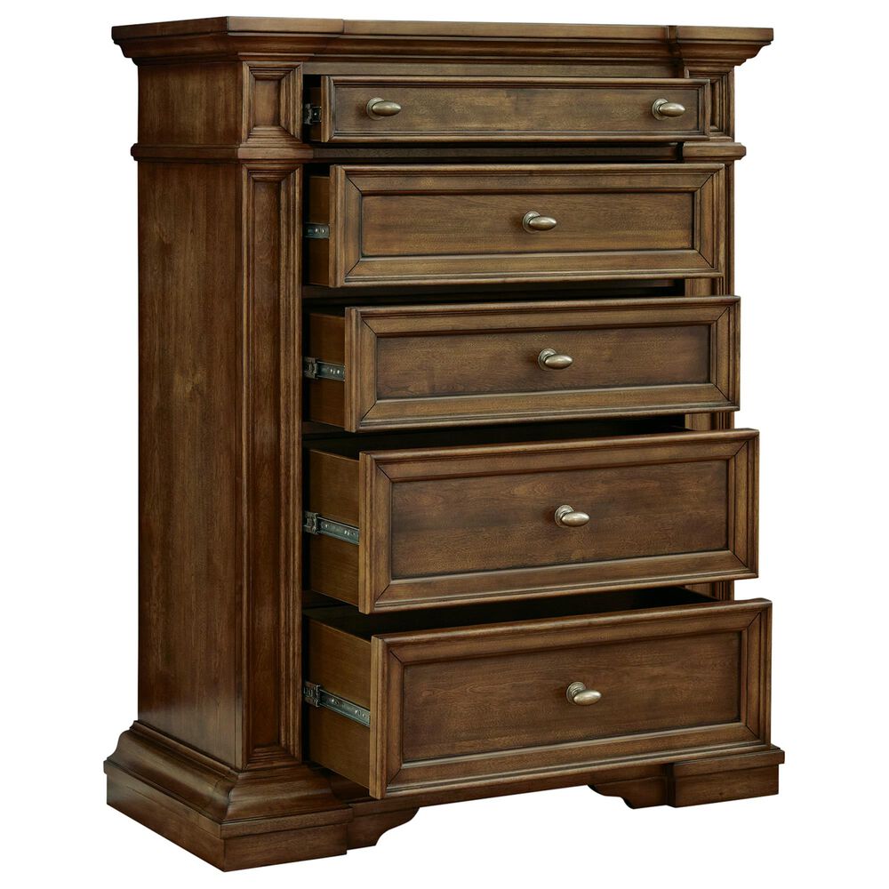 Millenium Frantanna Queen Panel Bed with Dresser, Chest, and Two Nightstands in Brown, , large