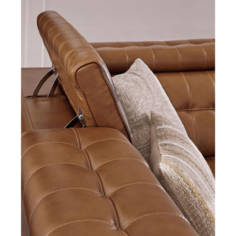 Ashley 3-Piece Power Reclining Symmetrical Sectional Sofa in Chocolate, , large