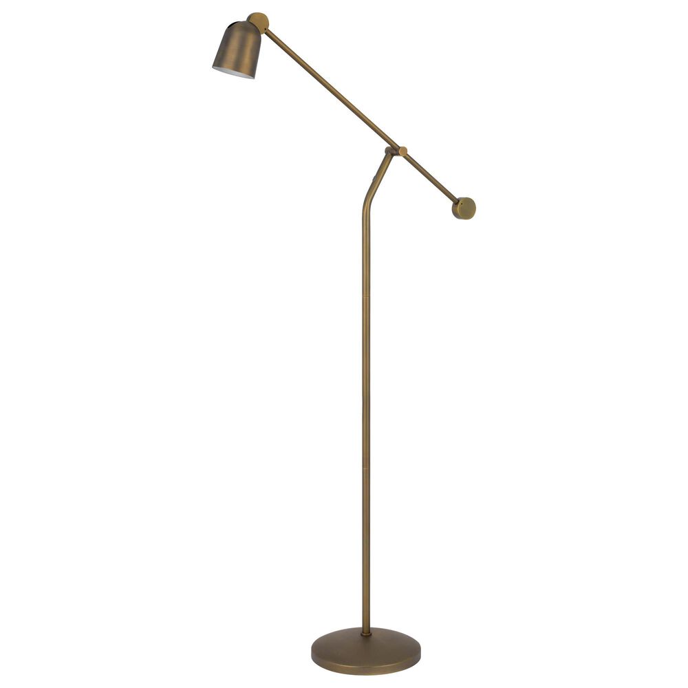 Cal Lighting Helix Floor Lamp in Antique Gold Brass, , large