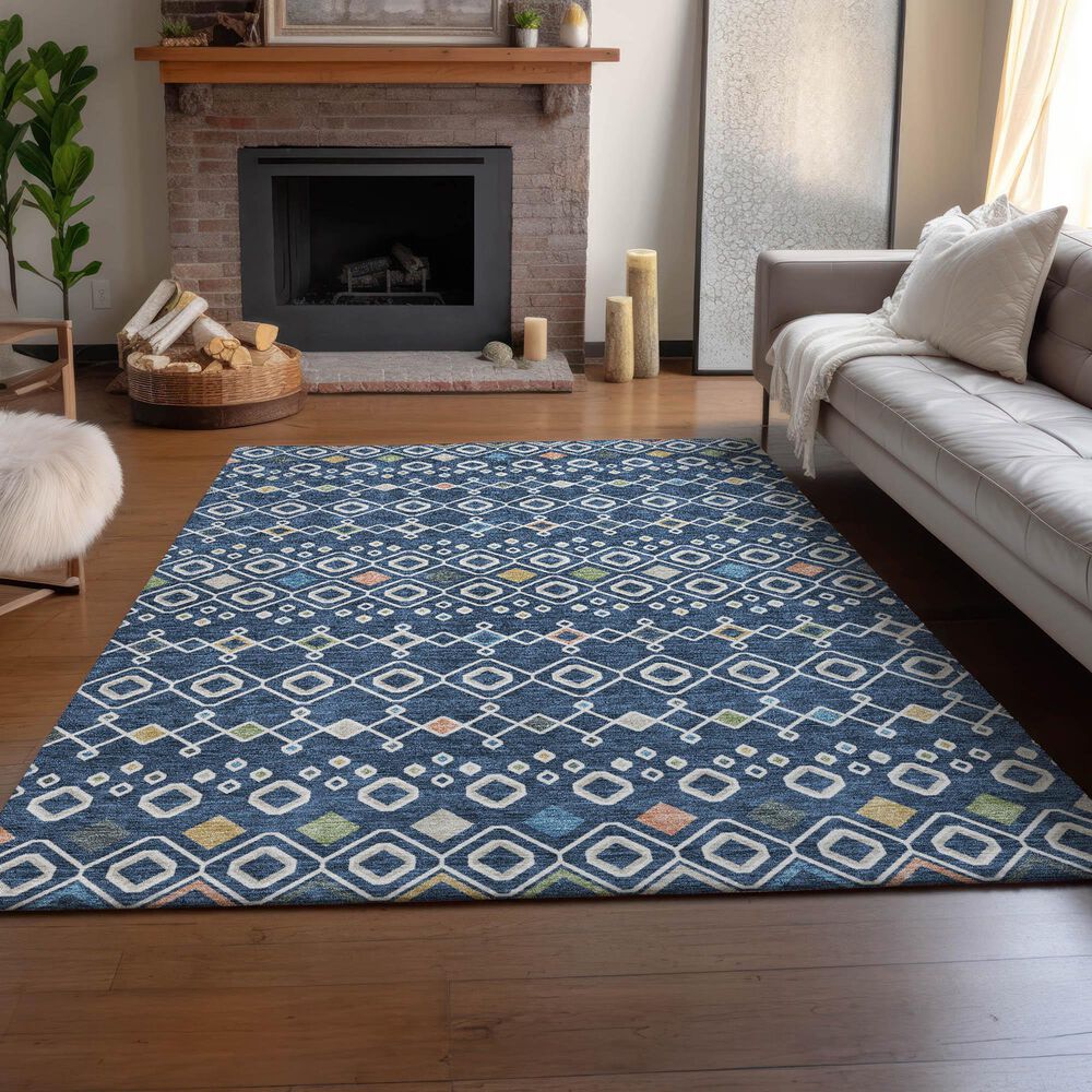 Dalyn Rug Company Neo NO12 10&#39; x 14&#39; Navy Area Rug, , large