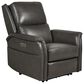Sienna Designs Leather Power Recliner in Charcoal, , large