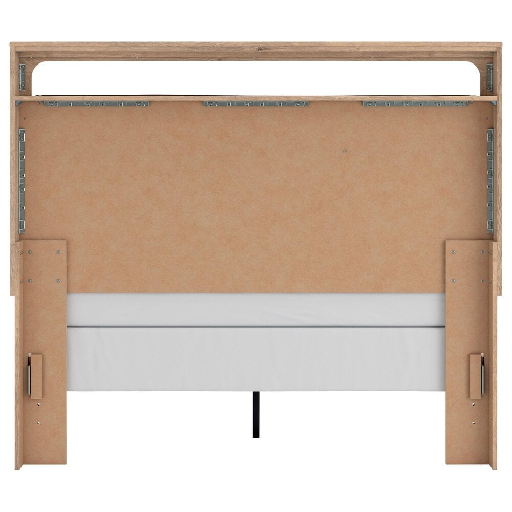 Ashley Kinlanni Queen Upholstered Panel Bed in Tan, , large