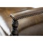Hooker Furniture Hill Country Arm Chair with Brown and Beige Cushion in Anthracite Black (Set of 2), , large