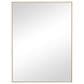 Maple and Jade 24" x 18" Rectangular Wood Wall Mirror with Thin Minimalistic Frame in Matte Gold, , large