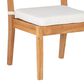 Linon Home Decor Carenen Patio Side Chair with Antique White Cushion in Natural (Set of 2), , large