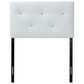 Baxton Studio Kirchem Twin Upholstered Headboard in White, , large