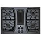 GE Profile 30" Built-In Gas Downdraft Cooktop in Black, , large