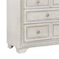 Pulaski Furniture Corp Camila Dresser and Mirror in White and Silver, , large