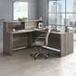 Sauder Affirm 6-Piece Commercial Office Desk Suite in Hudson Elm, , large