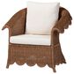 Baxton Studio Detta Arm Chair with Rolled Arms in Neutral, , large
