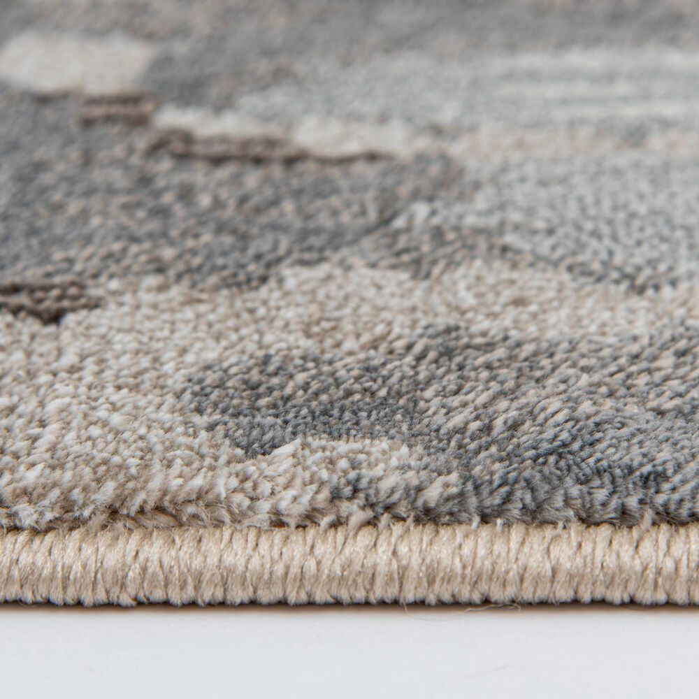 Central Oriental Adore Zed 7&#39;10&quot; x 9&#39;10&quot; Grey and Orange Area Rug, , large