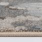 Central Oriental Adore Zed 7"10" x 9"10" Grey and Orange Area Rug, , large