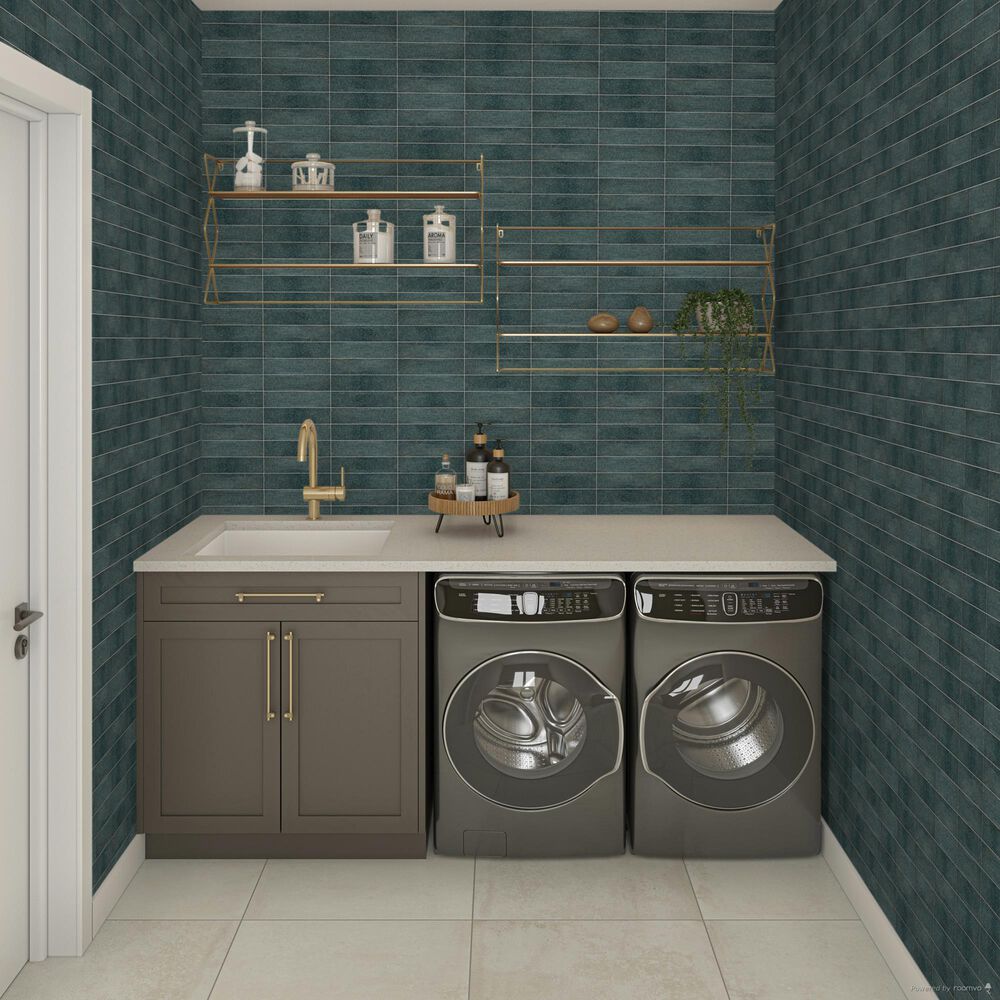 Dal-Tile Iridescent Isles Seaweed 2" x 9" Porcelain Tile, , large