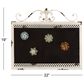 Maple and Jade 19" x 22" Farmhouse Abstract Wall Decor in Distressed White and Black, , large