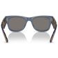 Ray-Ban Mega Wayfarer Sunglass with Blue Lenses in Polished Transparent Dark Blue, , large