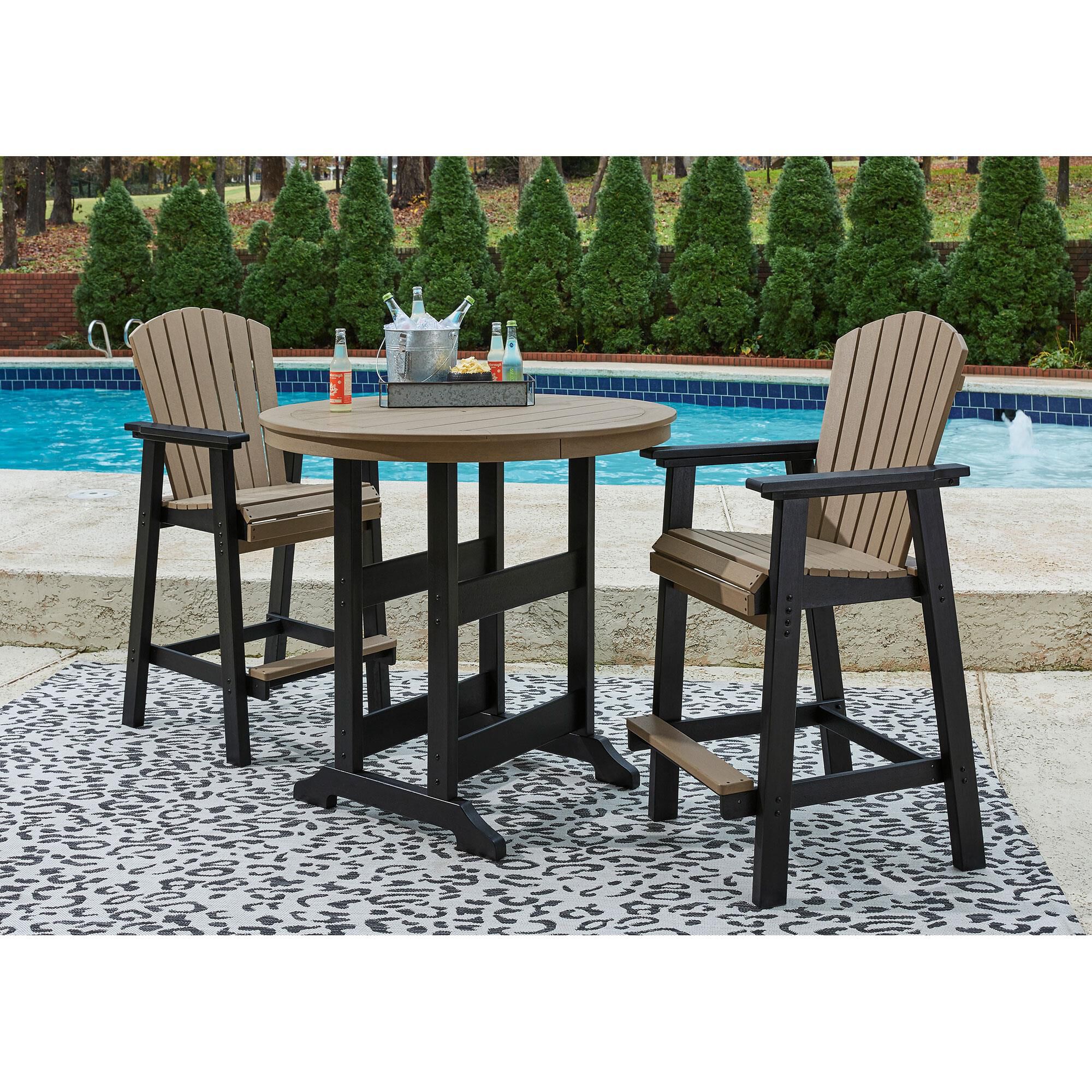 Outdoor tall table on sale and chair set