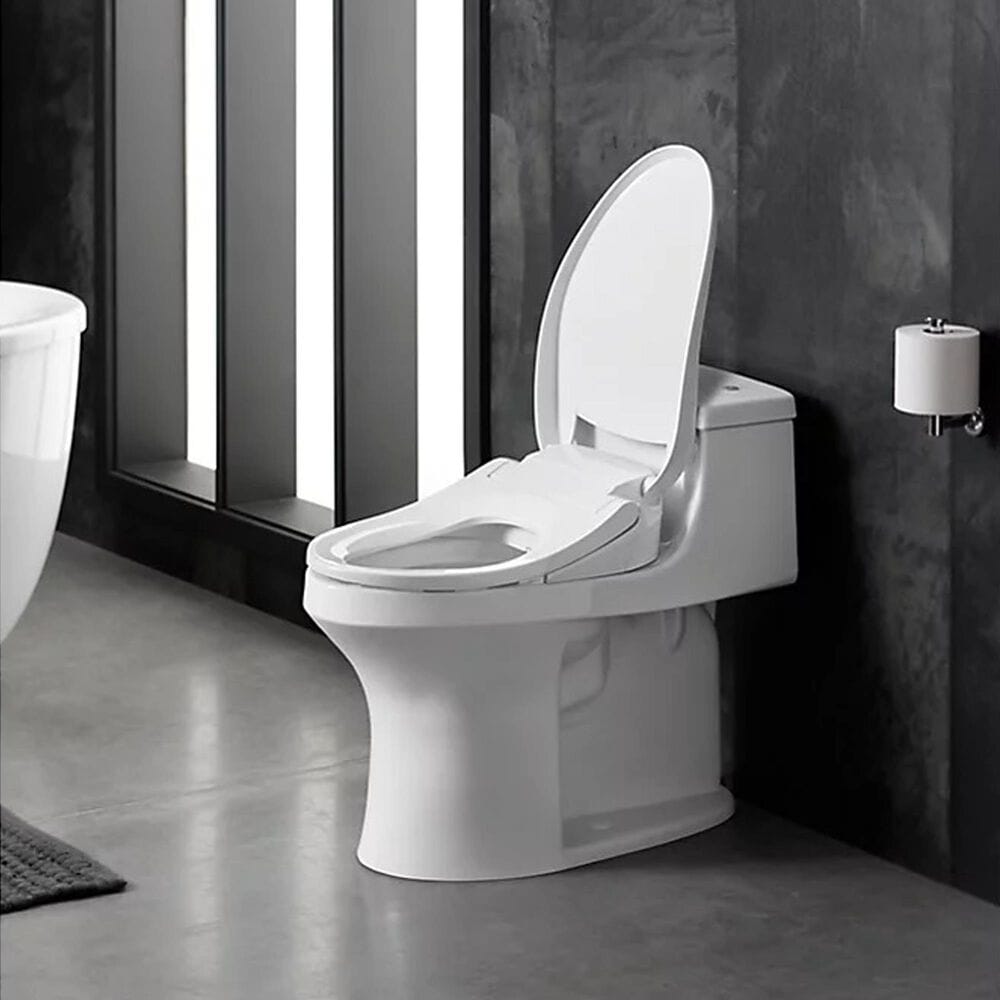 Kohler PureWash E525 Elongated Bidet Toilet Seat in White, , large