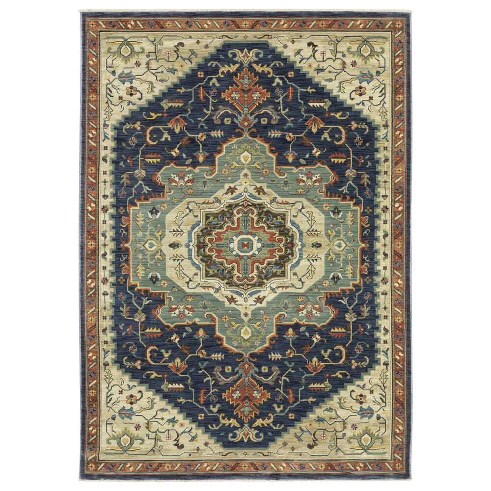 Oriental Weavers Francesca FR09F 9"10" x 12"10" Blue Area Rug, , large