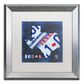 Timberlake 16" x 16" Texas License Plate Map Art in White Matting and Silver Frame, , large