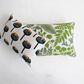 Teak Interiors Botanist 16" x 24" Lumbar Throw Pillow in Green and Natural, , large