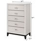 Crown Mark Akerson Chalk Chest in White, , large