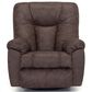 Moore Furniture Connery Manual Swivel Rocker Recliner in Amargo Coffee, , large