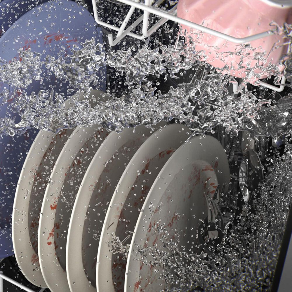 GE Appliances 24&quot; Built-In Integrated Handle Dishwasher with Front Control and 52 dBA in Stainless Steel, , large