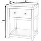 Butler Specialty Company Nora 1-Drawer 21" Nightstand in Smooth White, , large