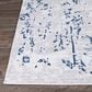 Couristan Calinda Kingsbury 2" x 3" Steel Blue and Ivory Area Rug, , large