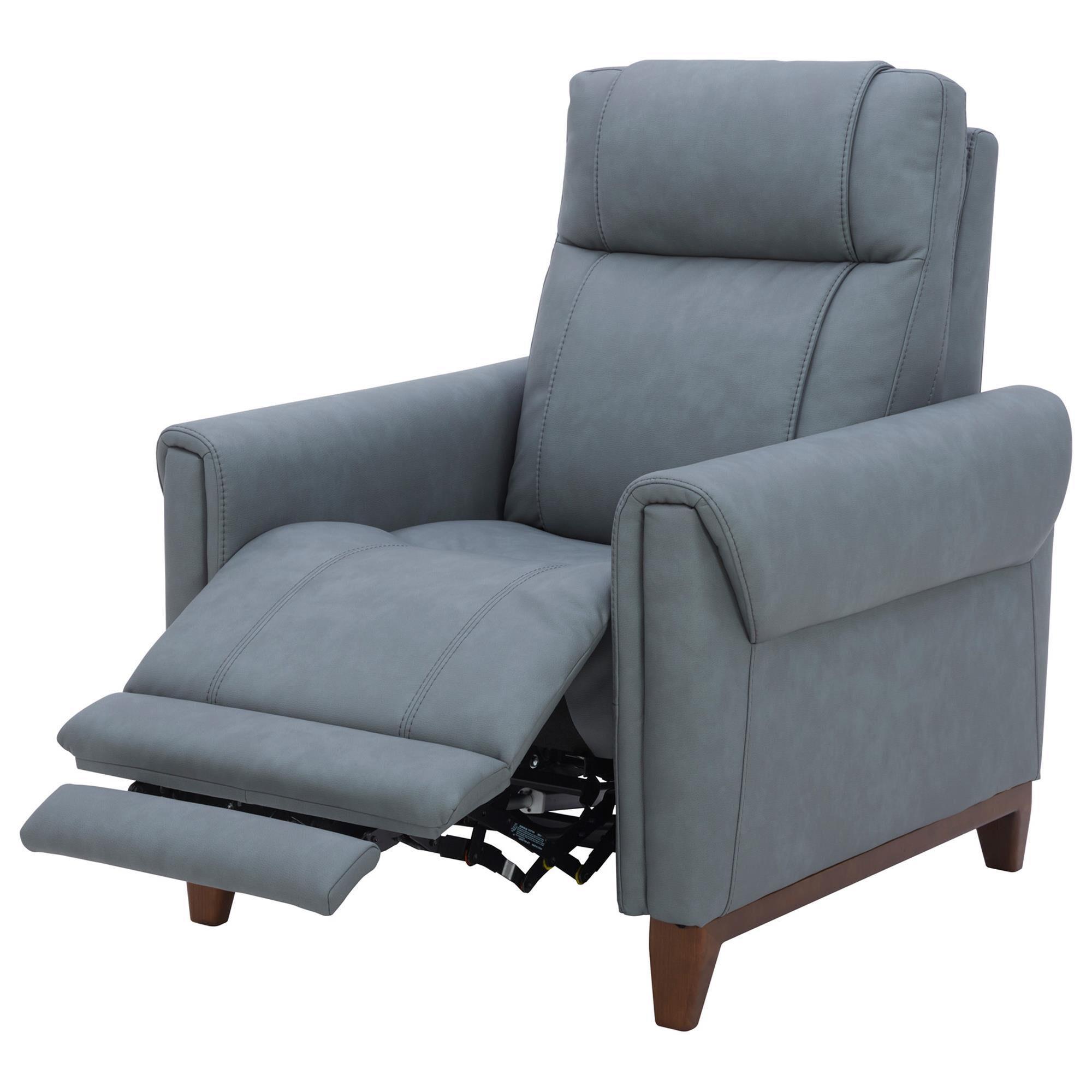 Simeon Collection Power High Leg Recliner in Blue Dusk