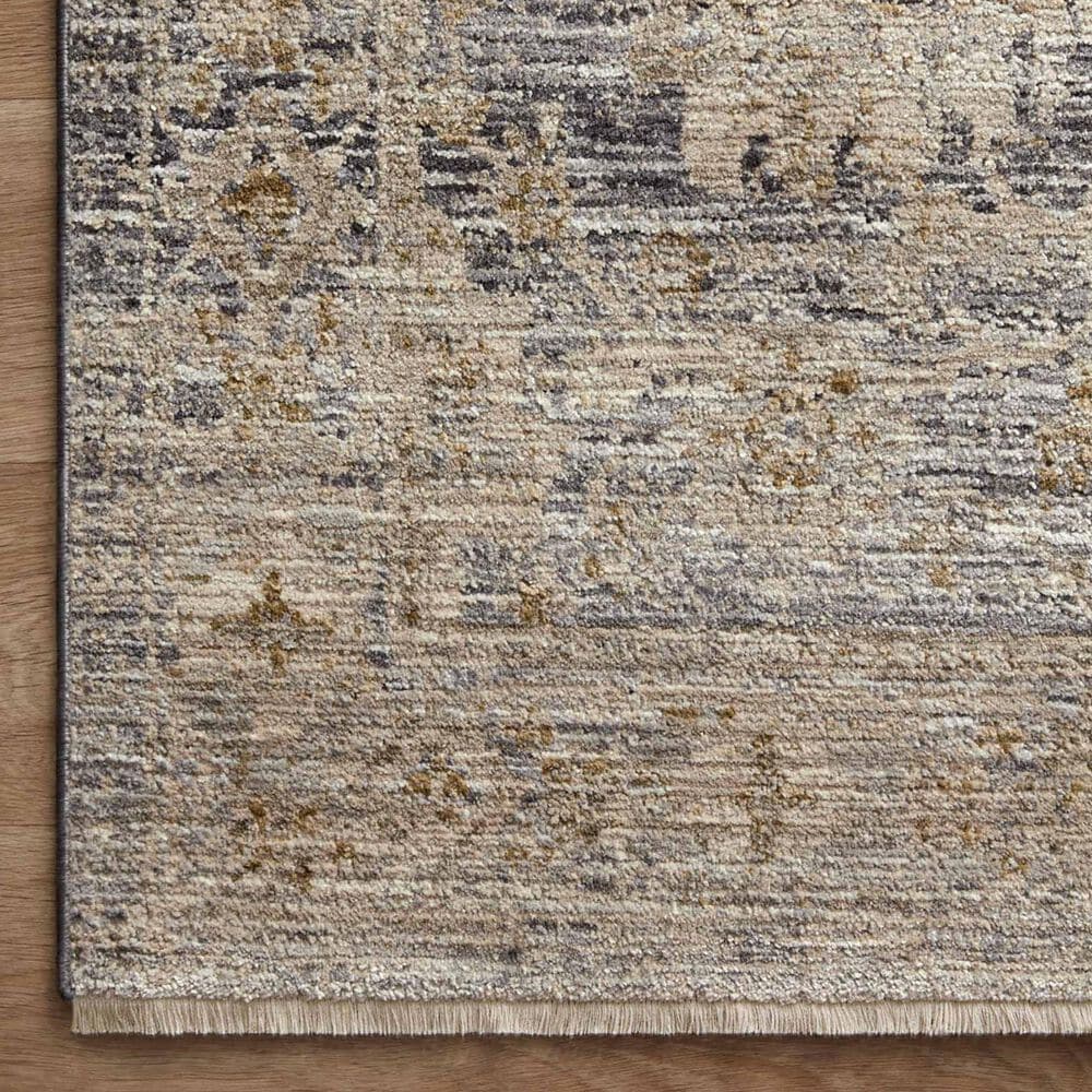 Loloi Katherine 2&#39;7&quot; x 10&#39; Charcoal and Gold Runner, , large