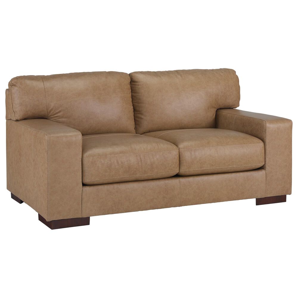 Signature Design by Ashley Lombardia Stationary Loveseat in Tumbleweed, , large