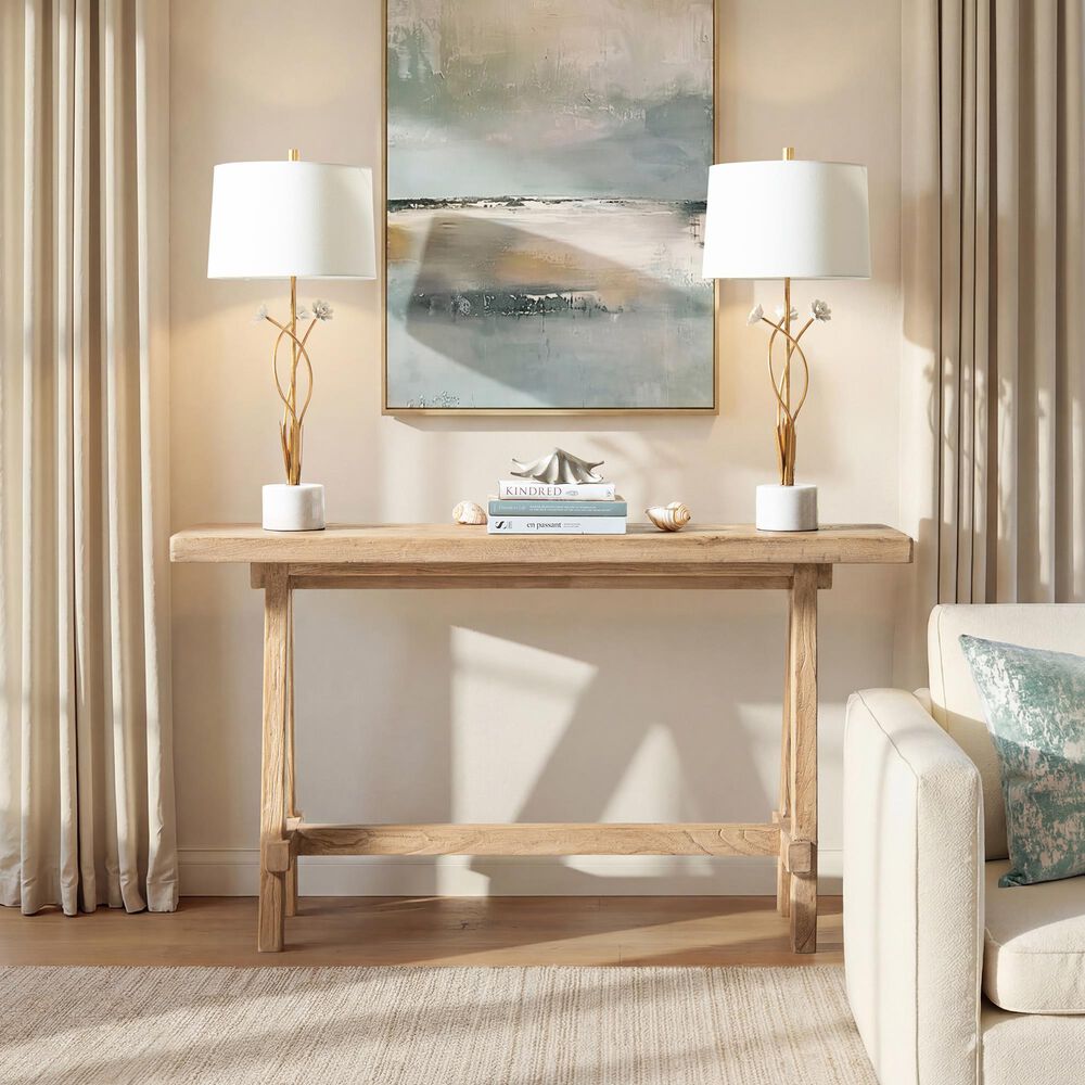 Jennifer Taylor Home Hawthorne 60" Console Table in Heritage Light Natural Brown, , large