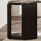 Bassett Mirror Company Rivera End Table in Charcoal Oak and Gold Tinted, , large