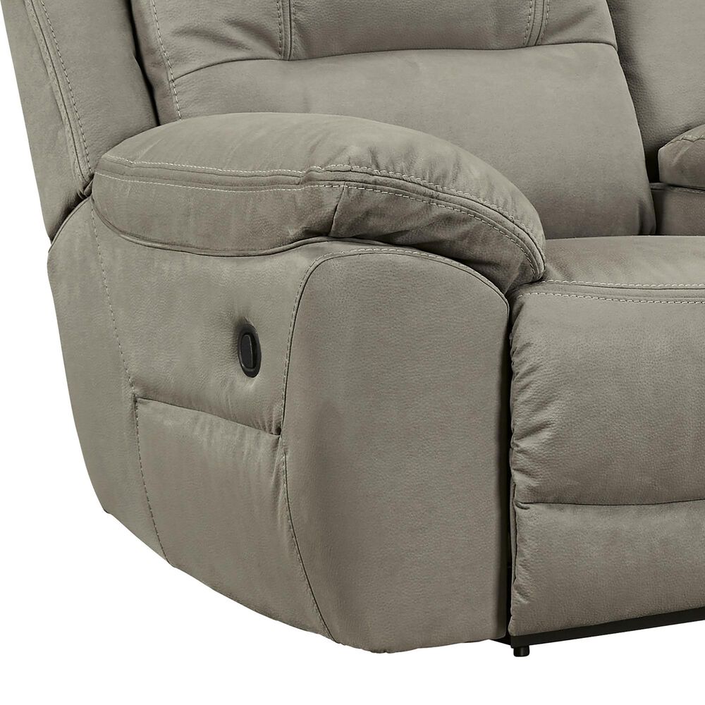 Ashley Next-Gen Gaucho Manual Reclining Loveseat with Console in Putty, , large