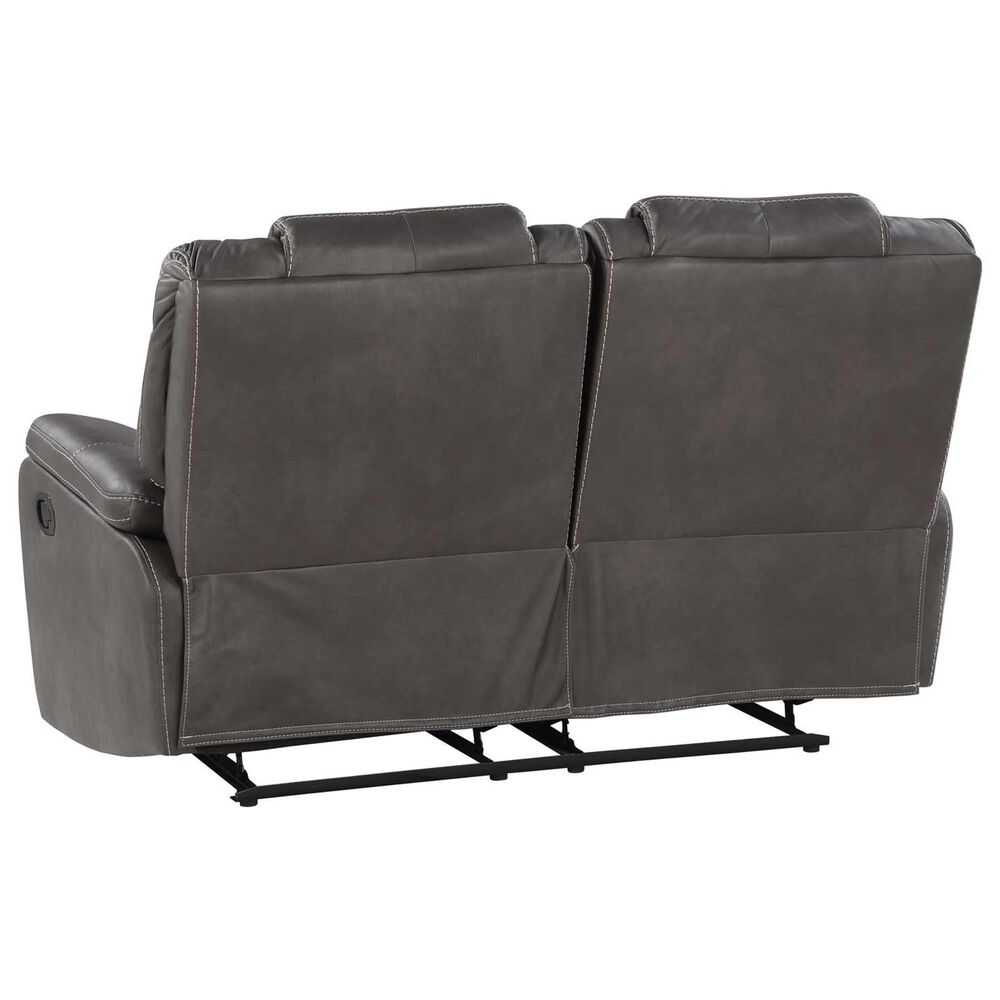 Steve Silver Katrine Manual Reclining Loveseat in Charcoal, , large