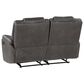 Steve Silver Katrine Manual Reclining Loveseat in Charcoal, , large