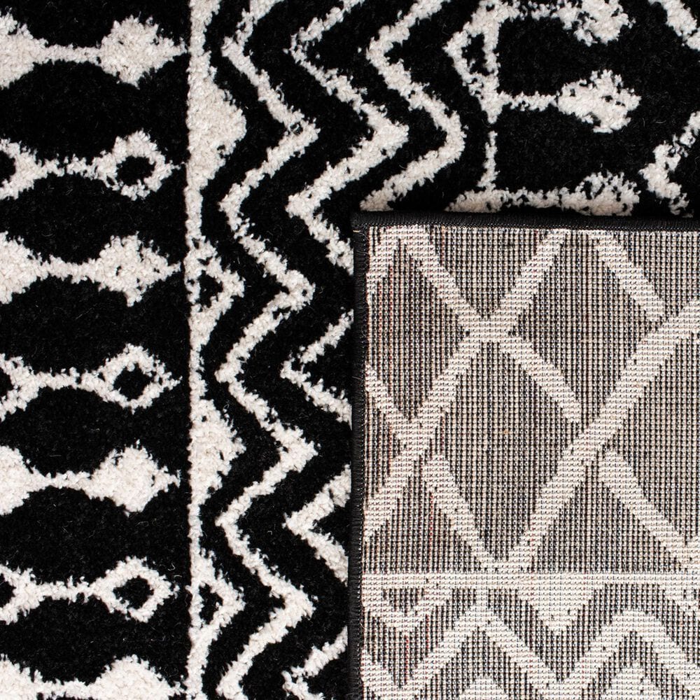 Safavieh Tulum TUL270 2&#39; x 9&#39; Black and Ivory Runner, , large