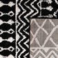 Safavieh Tulum TUL270 2" x 9" Black and Ivory Runner, , large