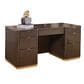 Riva Ridge Rylan Executive Desk in Dark Roast and Champagne, , large