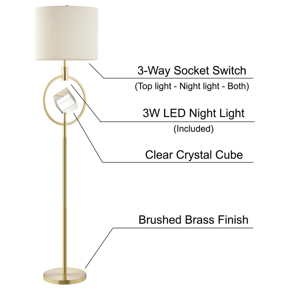 Lite Source Sanna Floor Lamp in Gold, , large