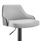 Armen Living Asher Adjustable Barstool in Gray and Black, , large