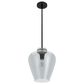 Hunter Vidria 1-Light Pendant in Matte Black, , large