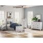 Ashley Makidern Twin Storage Bed with Five Drawers in Whitewash, , large