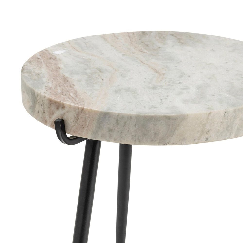 Slatehouse Maxwell Accent Table in Black and Light Gray, , large