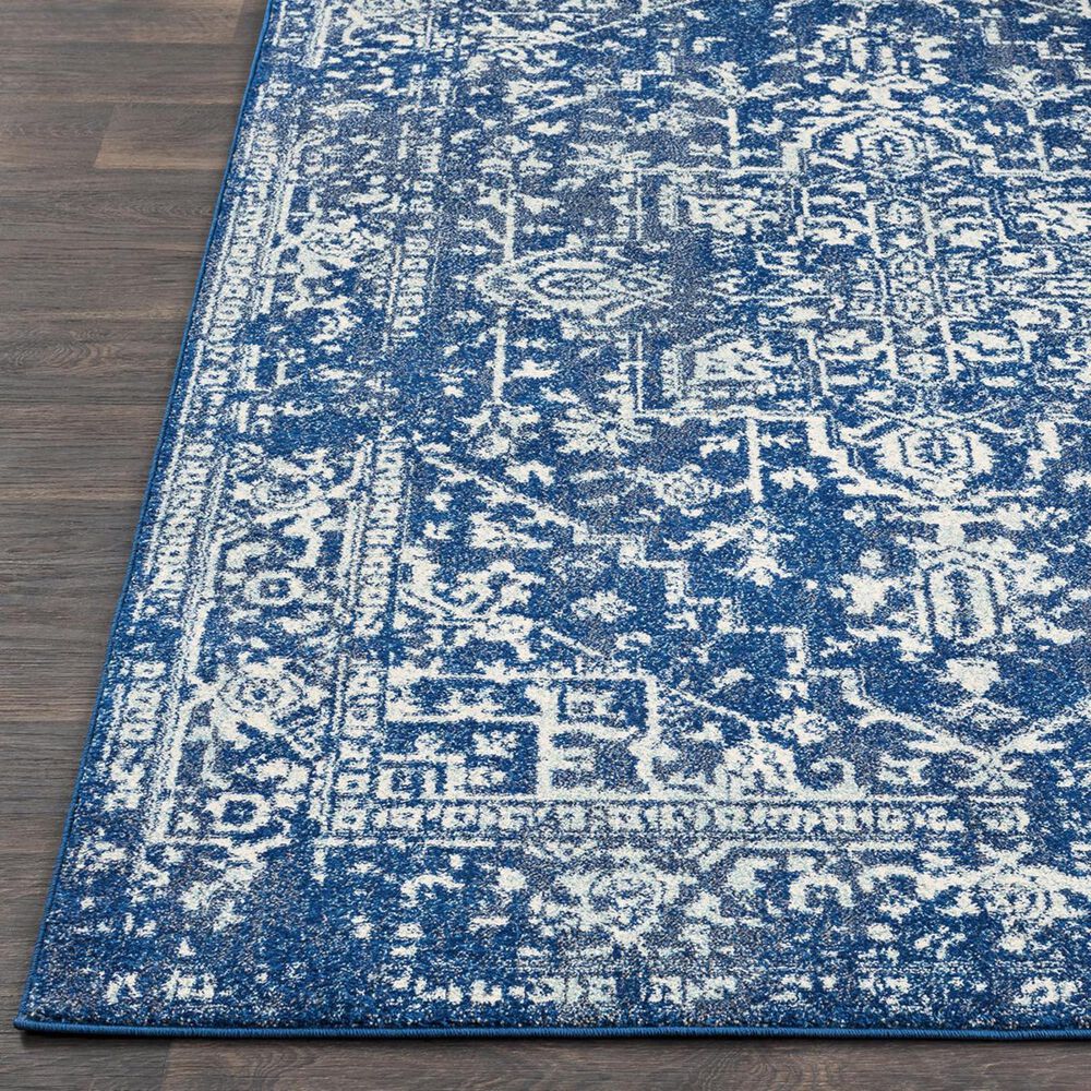 Surya Harput HAP-1022 2&#39;7&quot; x 7&#39;3&quot; Blue, Teal and Charcoal Runner, , large