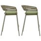 Zuo Modern Skye Patio Barstool in Green (Set of 2), , large