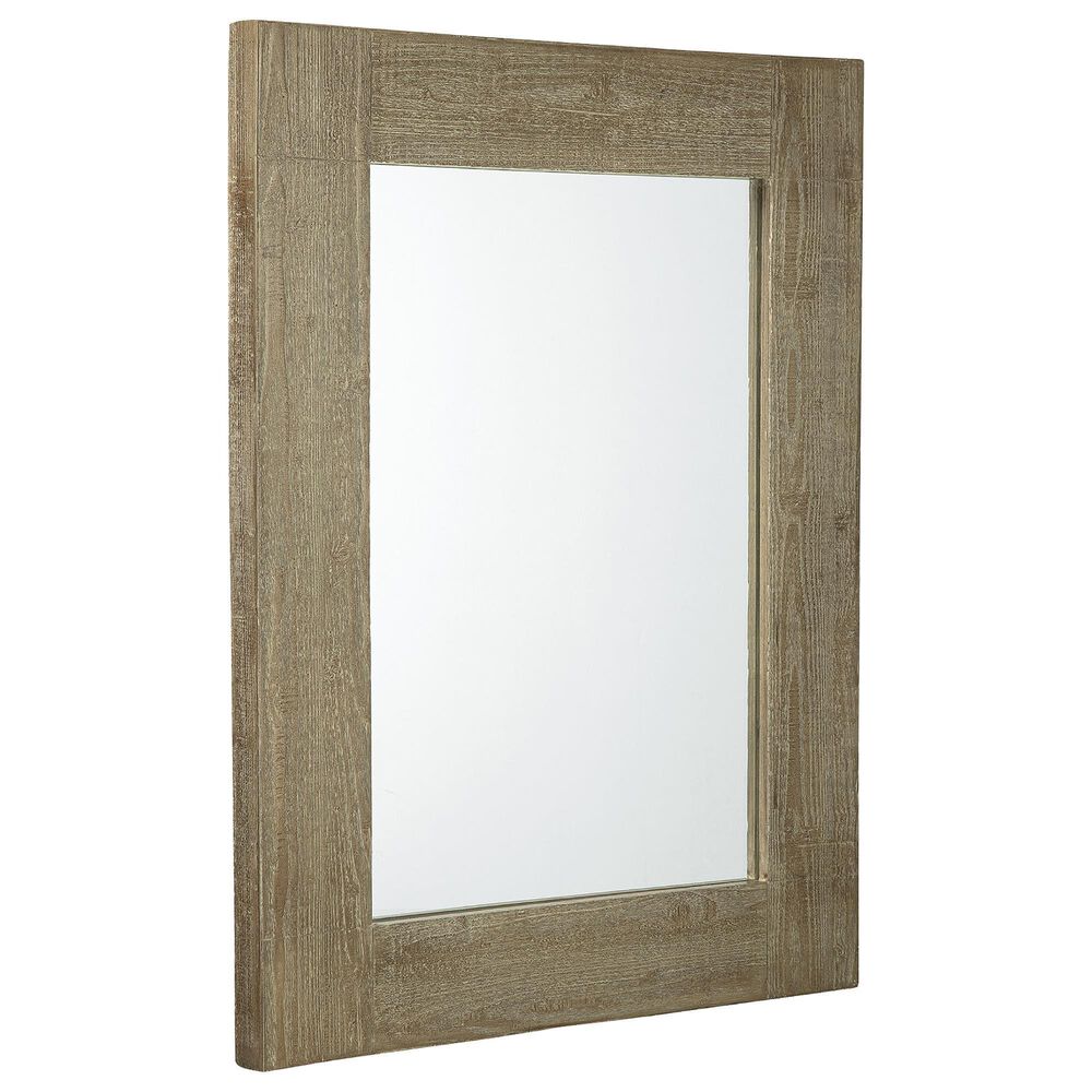 Ashley Waltleigh Accent Mirror in Distressed Brown, , large