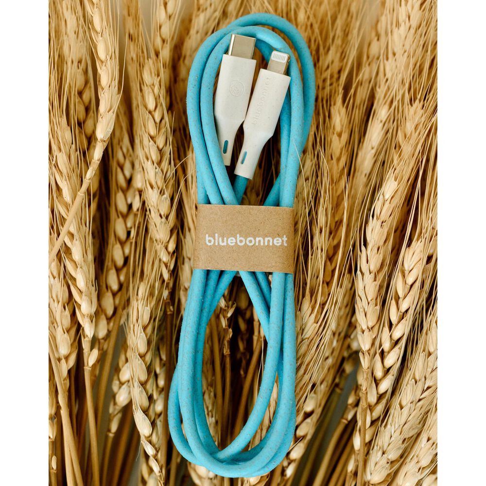 Bluebonnet Cases 4&#39; Cable USB-C to Lightning Phone Charger in Blue, , large
